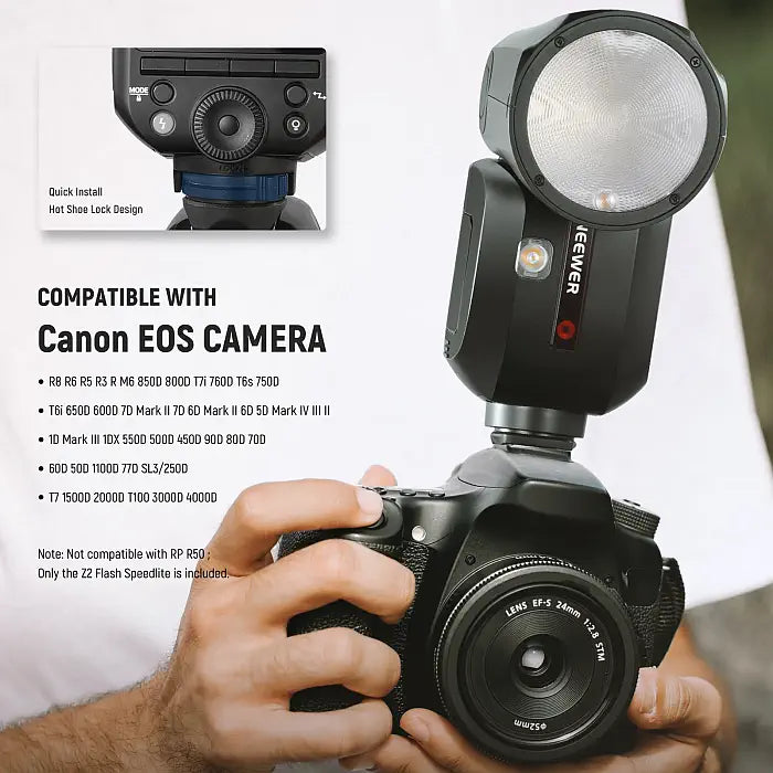 NEEWER Z2-c TTL Round Head Flash Speedlite