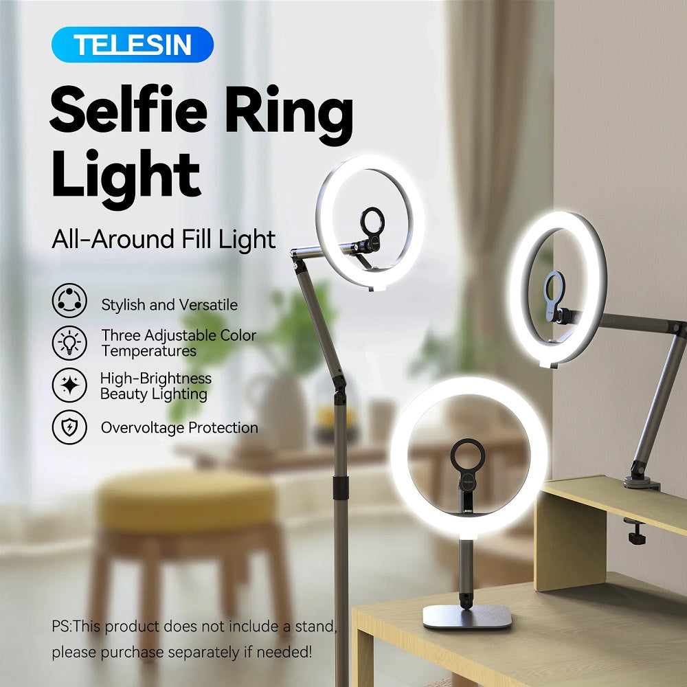 TELESIN Selfie Ring Light