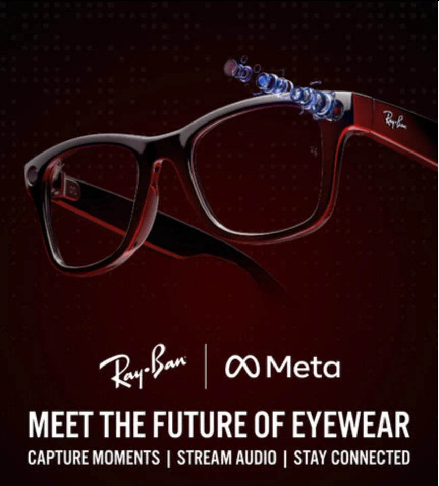 Meta Ray-Ban Wayfarer Glasses (Matte Black, Standard, Gen 2)