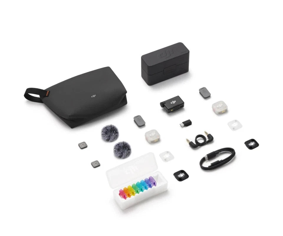 DJI Mic Mini 2S Wireless Microphone (2 TX + 1 RX + Charging Case) black