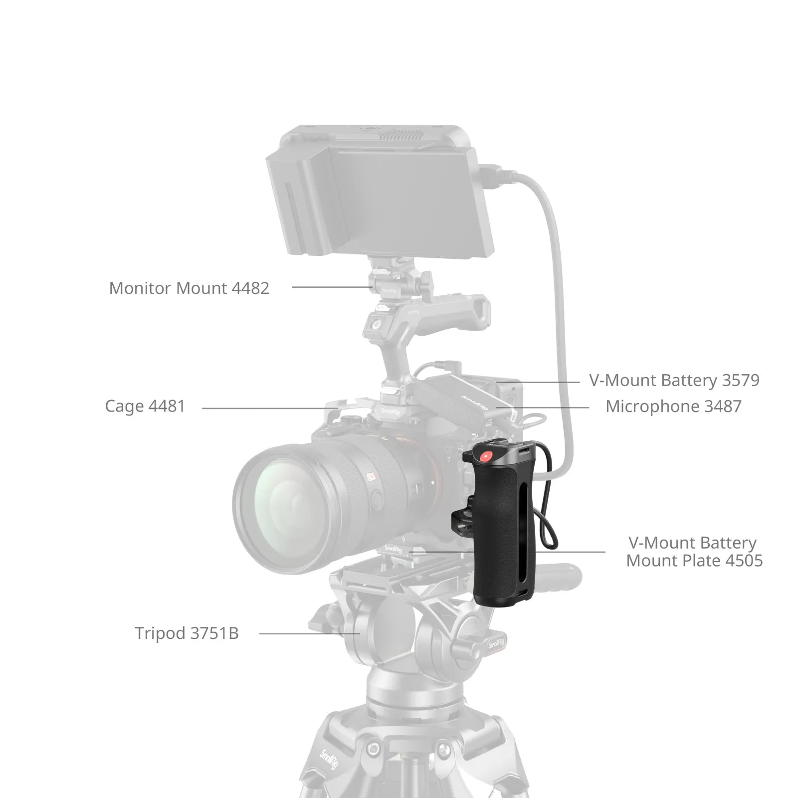 SmallRig Side Handle with Rec Trigger (1/4