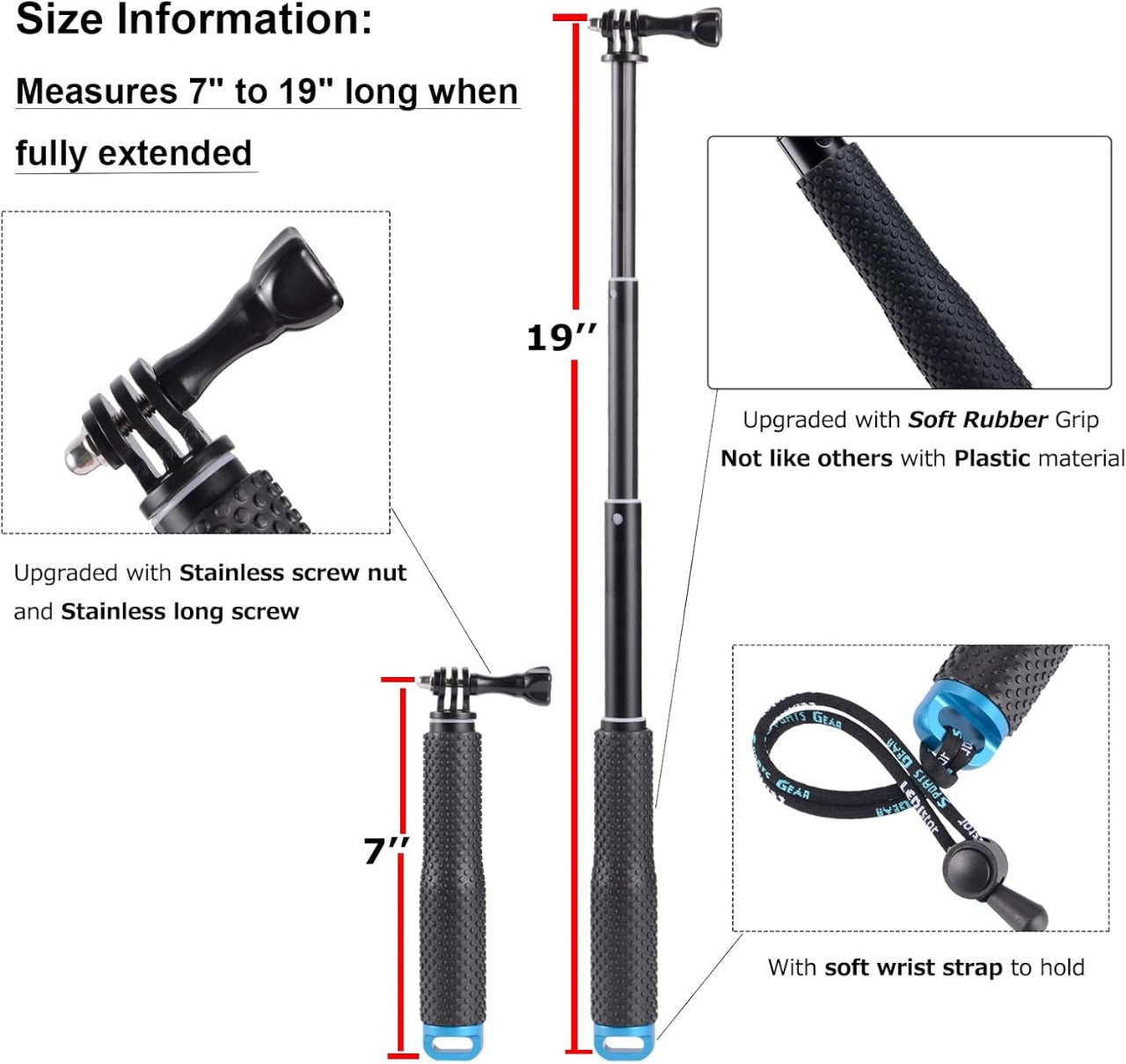 selfie stick go pro GP19
