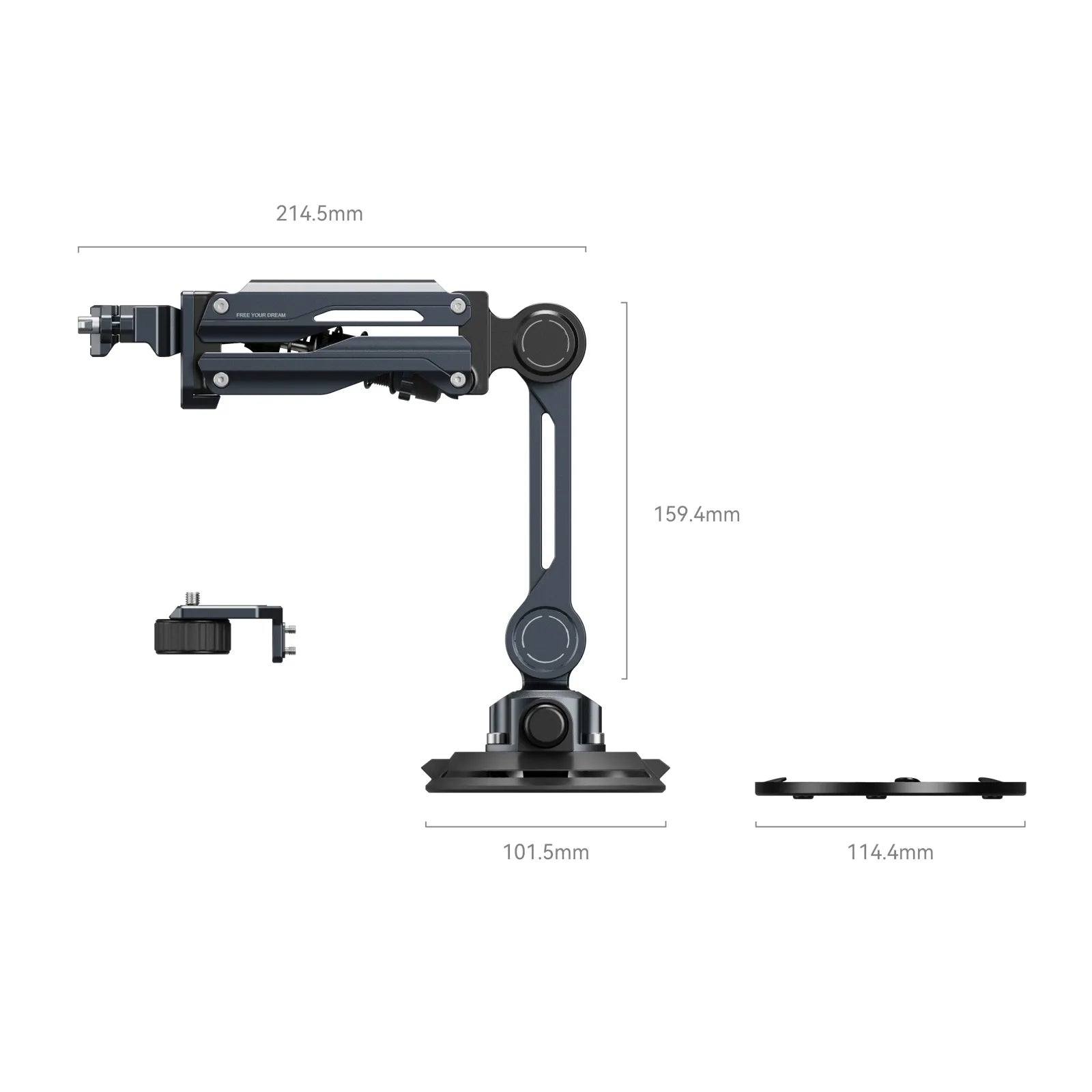 SmallRig mini Shock Absorber Arm for DJI Osmo Pocket 3 / GoPro HERO13 / Insta360 X4 / X5