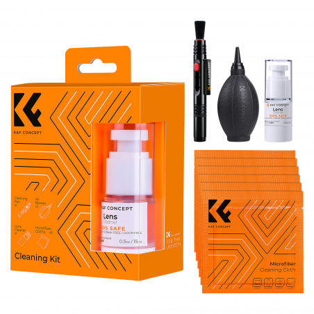 K&F Concept 9 in 1 Professional Camera Lens Cleaning Kit for Optical Equipment